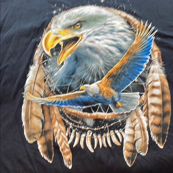 Eagle Graphic Black T-Shirt - Picture 1 of 2